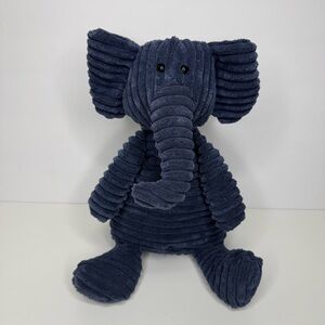 Jellycat Blue Cordy Roy Elephant 15” Plush Corduroy Stuffed Animal BEFORE TM